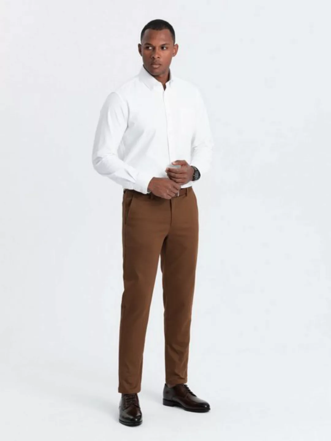 OMBRE Chinohose SLIM FIT Herren Chino-Hose mit feiner Struktur günstig online kaufen