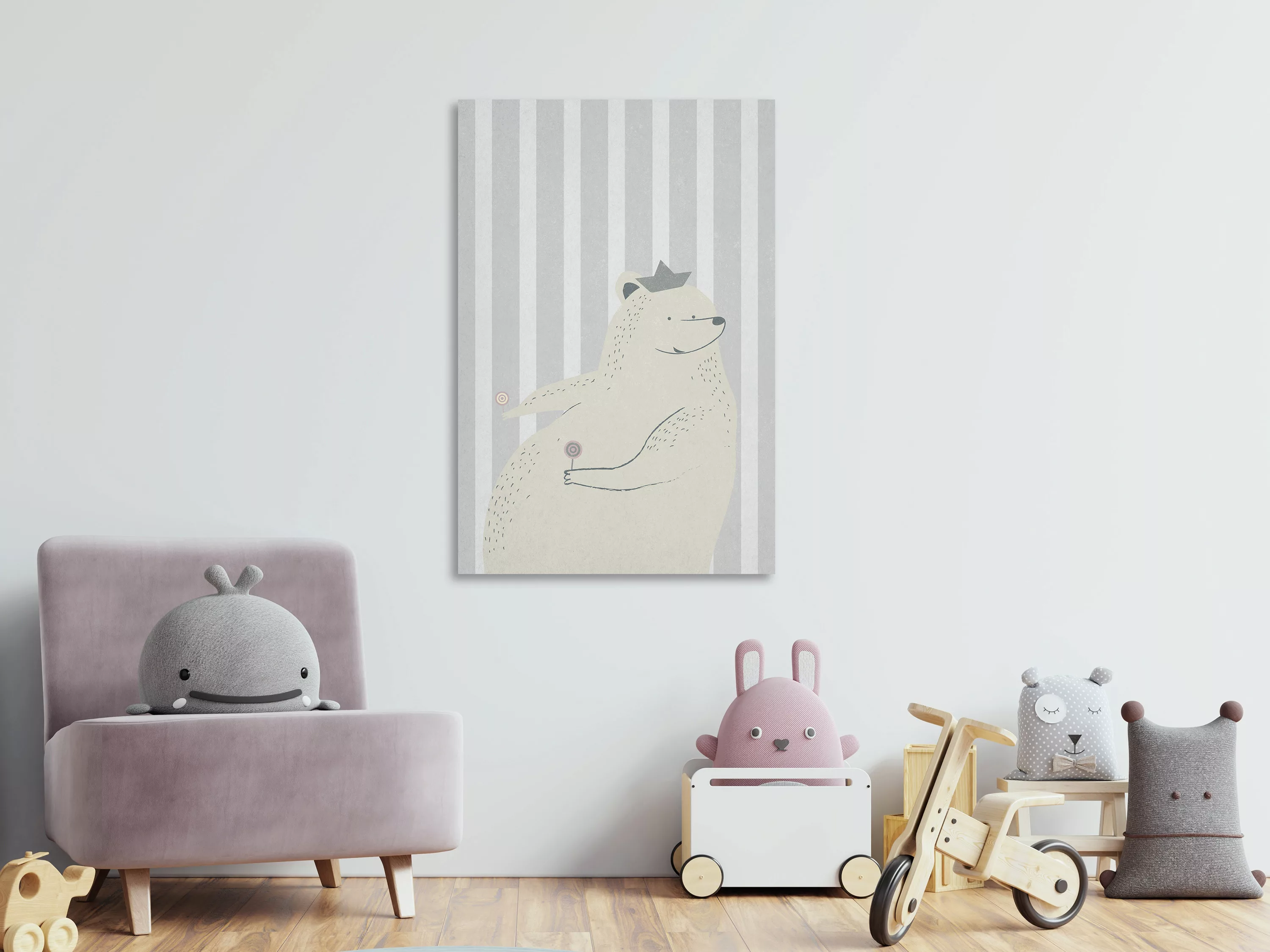Wandbild - Teddy Bear Gourmand (1 Part) Vertical günstig online kaufen