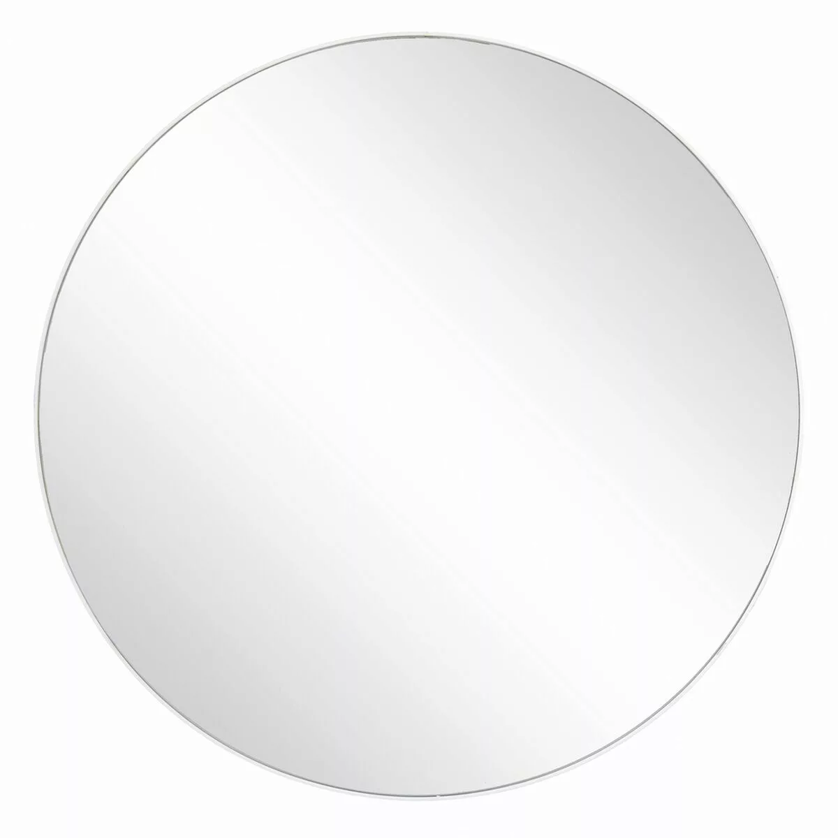 Wandspiegel 116 X 1,5 X 116 Cm Kristall Metall Weiß günstig online kaufen