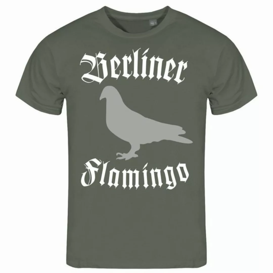 deinshirt Print-Shirt Herren T-Shirt Berliner Flamingo Funshirt mit Motiv günstig online kaufen