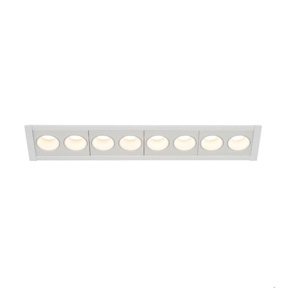 LED Deckeneinbauleuchte Milandos in Weiß 16W 10240lm 8-flammig 2700K 700mA günstig online kaufen