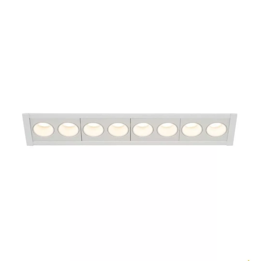 LED Deckeneinbauleuchte Milandos in Weiß 16W 10240lm 8-flammig 2700K 700mA günstig online kaufen