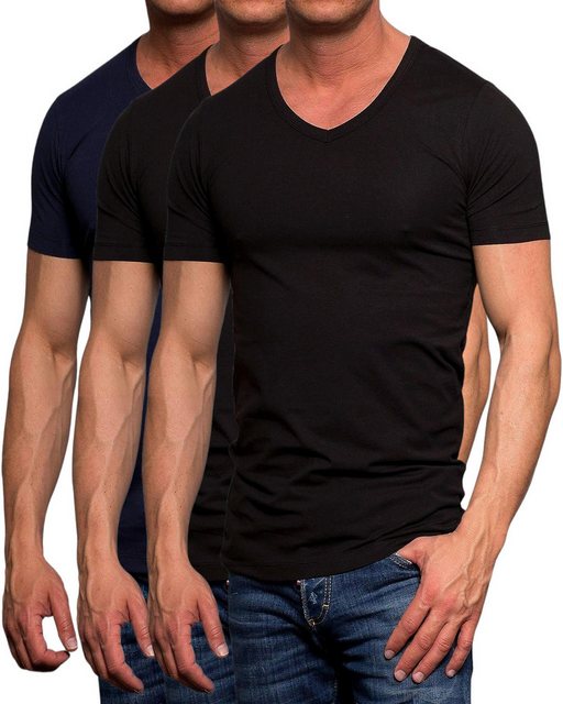 Jack & Jones T-Shirt (Spar Set, 3er-Pack) in Unifarben günstig online kaufen