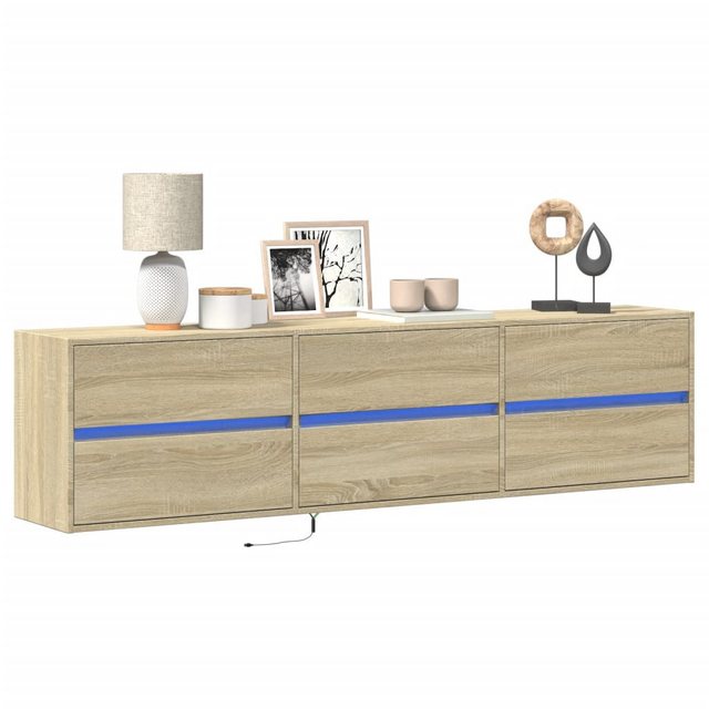 vidaXL Schrankmodule TV-Wandschrank mit LED Sonoma-Eiche 180x31x45 cm günstig online kaufen