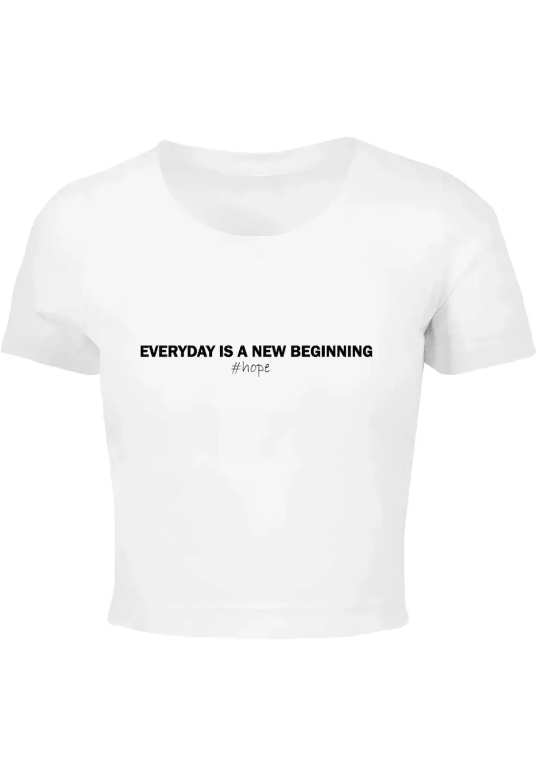 Merchcode T-Shirt "Merchcode Damen Ladies Hope Cropped Tee", (1 tlg.) günstig online kaufen