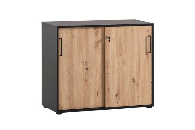 PROREGAL Aktenschrank Raven Large HxBxT 84 x 100 x 41 cm 2 Fächern & 2 Absc günstig online kaufen