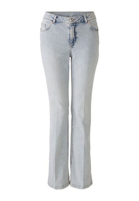 Oui Schlagjeans Jeans EASY KICK mid waist, regular Nieten günstig online kaufen