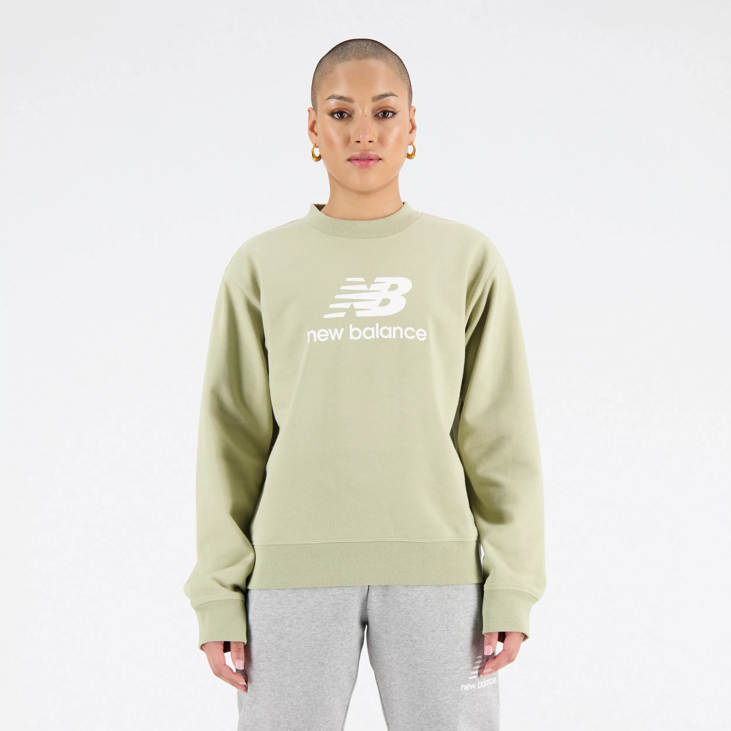 New Balance Sweatshirt "NB ESSENTIALS STACKED LOGO CREW" günstig online kaufen