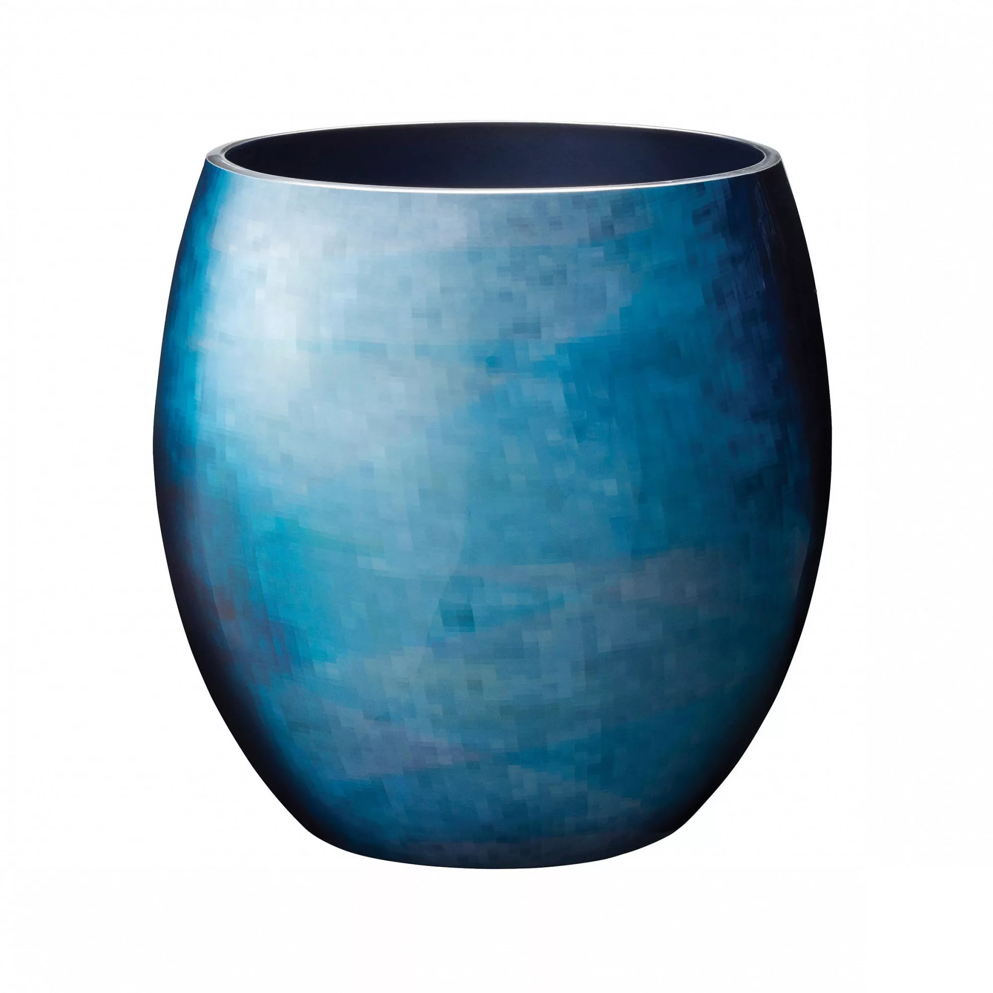 Stelton - Stockholm Horizon Vase Ø 16,6cm - weiß/blau/Emaille günstig online kaufen