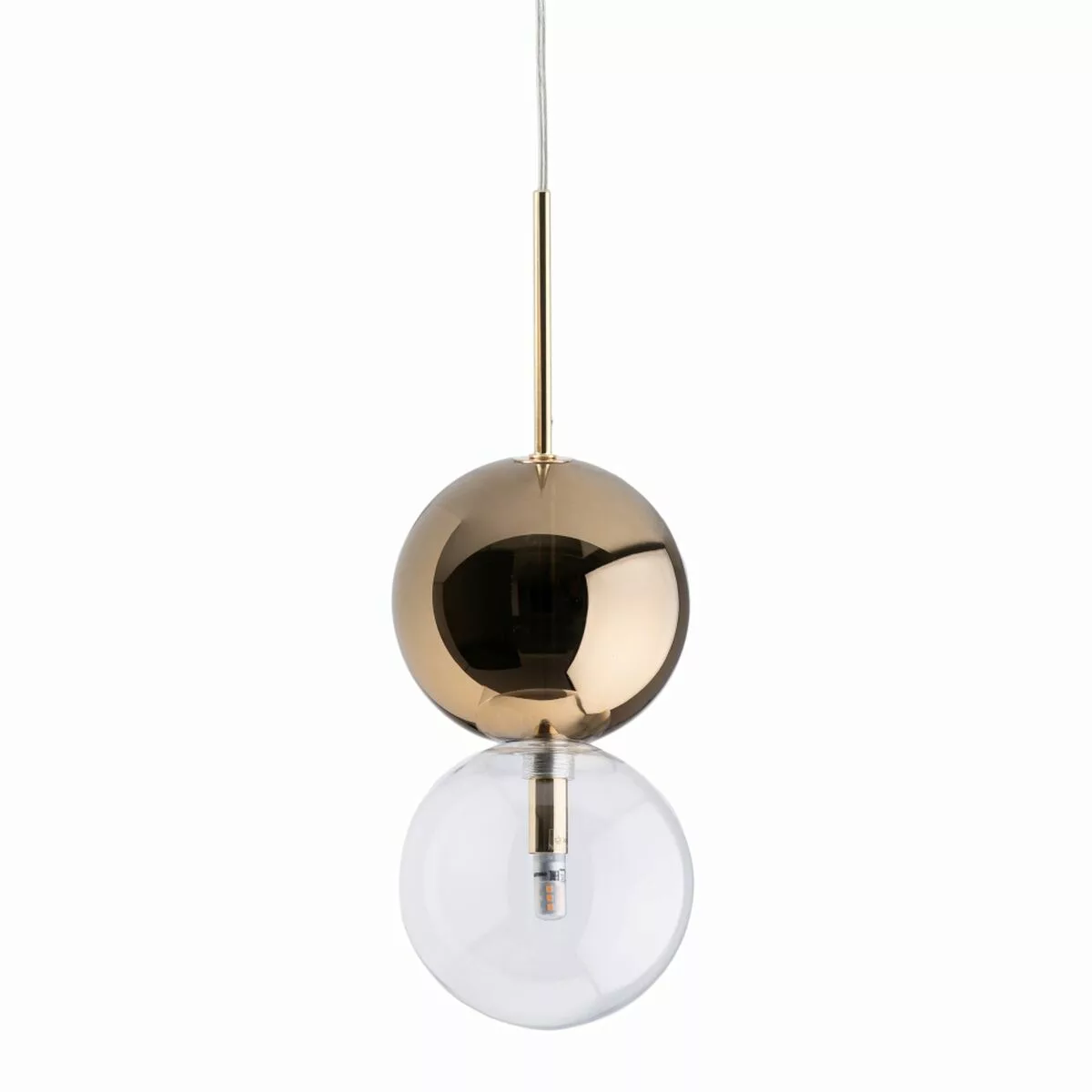 Deckenlampe 15 X 15 X 120 Cm Kristall Gold Eisen günstig online kaufen