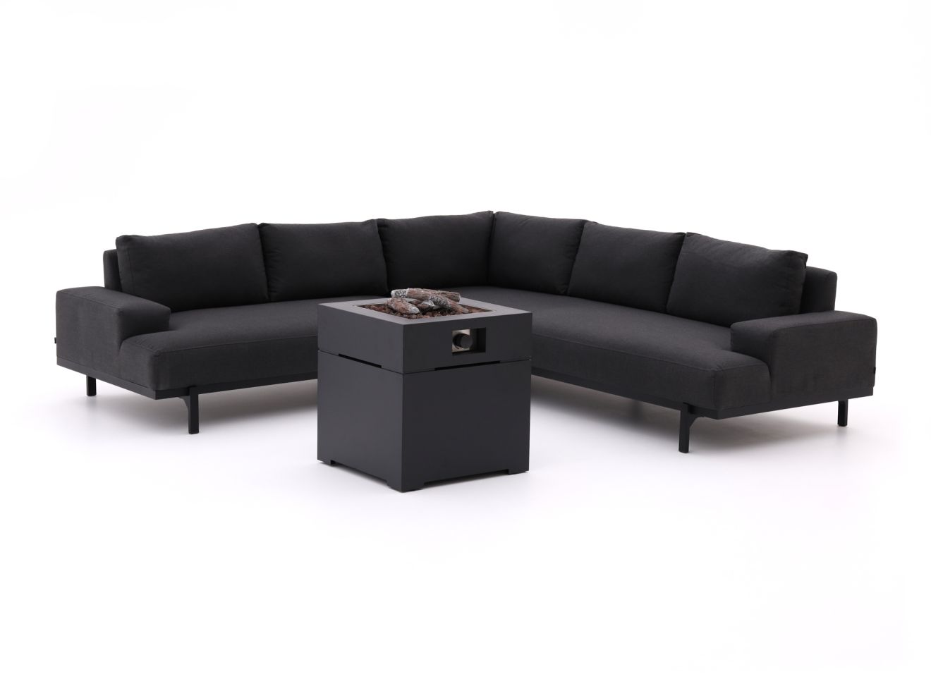 Hartman Lucas/Cosibrixx 60 cm Ecklounge-Set mit Feuertisch 3-teilig günstig online kaufen