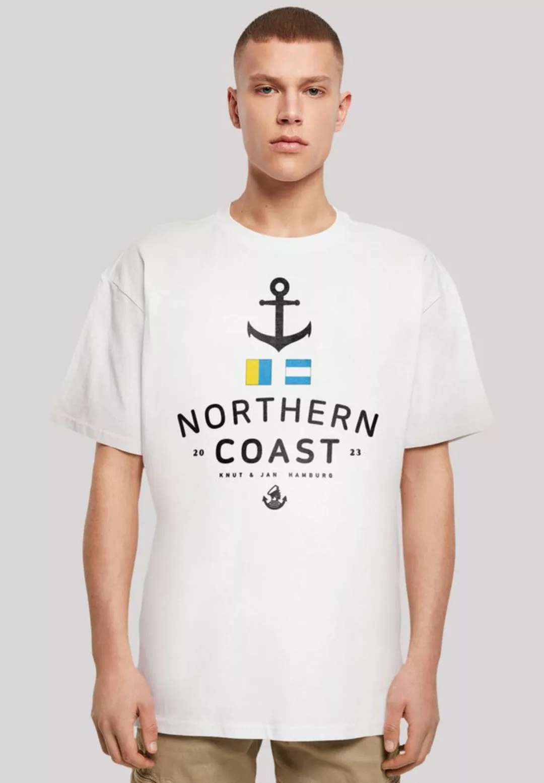 F4NT4STIC T-Shirt Nordsee Nordic Coast Knut & Jan Hamburg Print günstig online kaufen