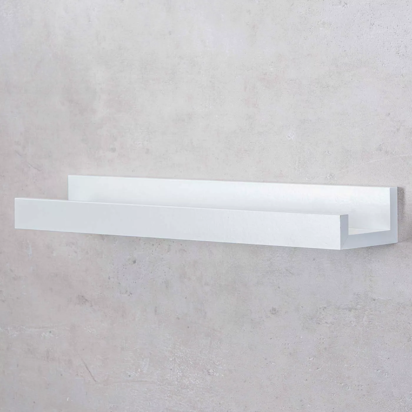 Levandeo® Bilderleiste, Bilderleiste L40cm Weiß MDF günstig online kaufen