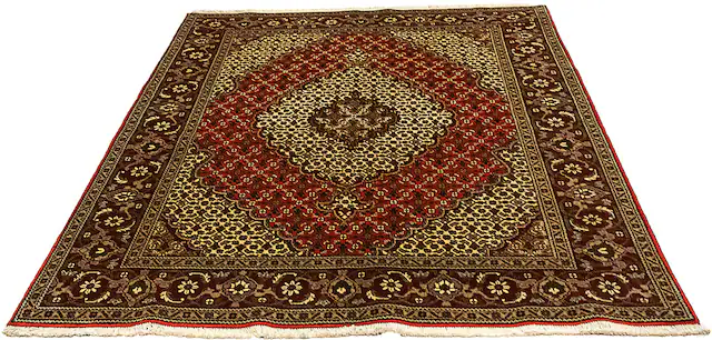 morgenland Orientteppich »Perser - Täbriz - 198 x 148 cm - dunkelrot«, rech günstig online kaufen