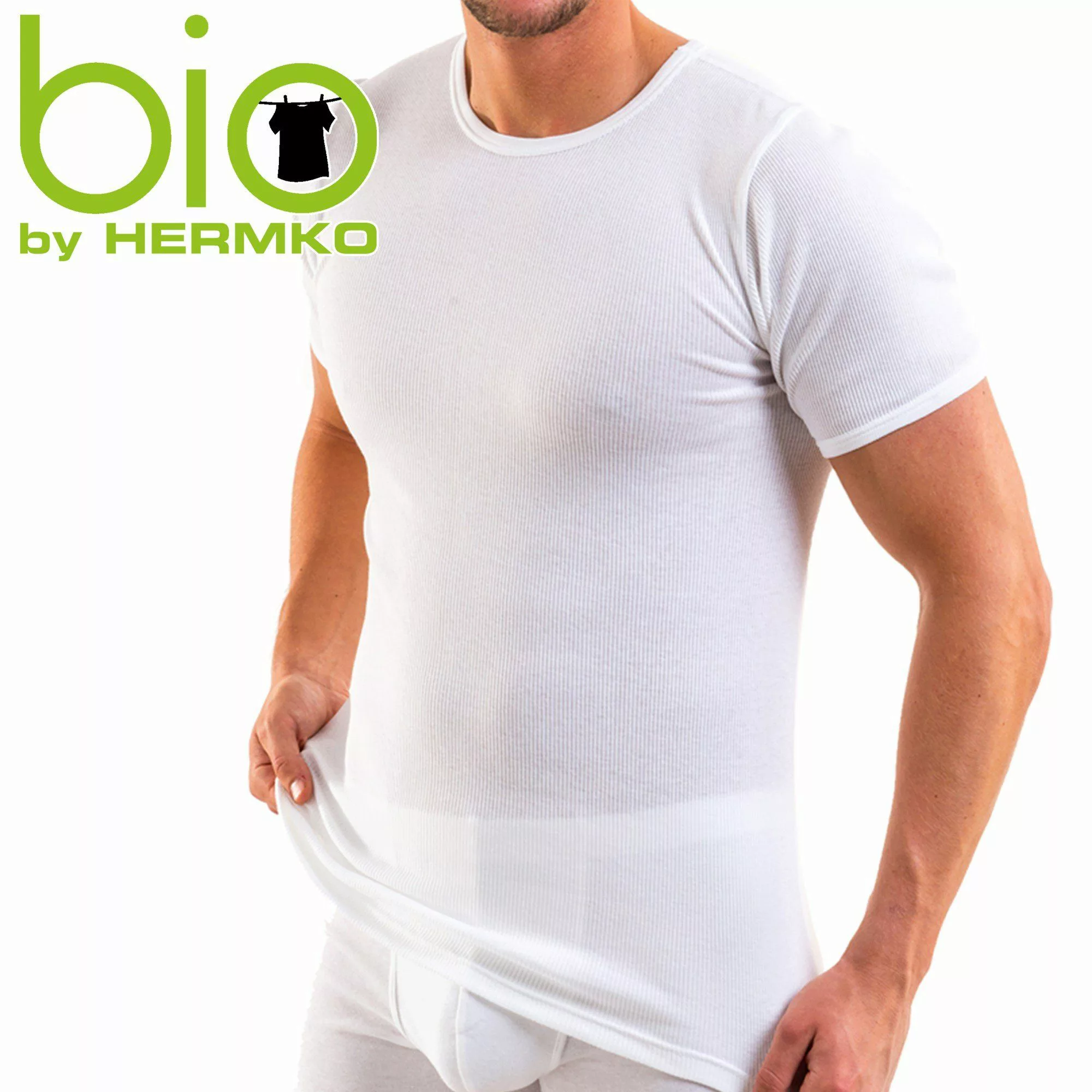 HERMKO Unterziehshirt 3848 Herren Bio kurzarm günstig online kaufen