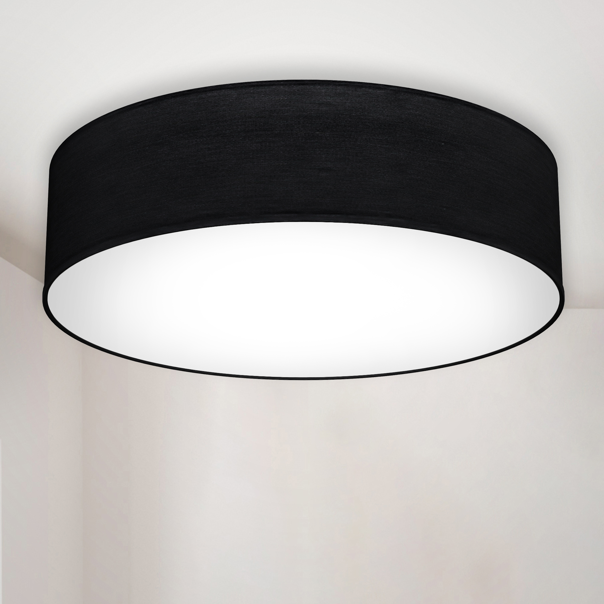 B.K.Licht LED Deckenleuchte, 2 flammig-flammig, Deckenlampe, Textil Lampens günstig online kaufen