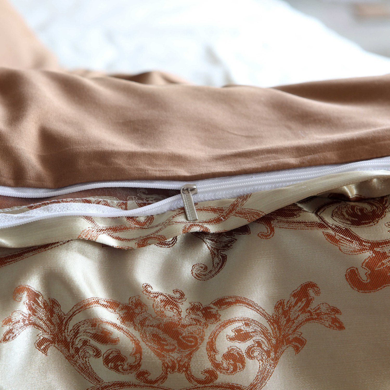 BYSURE Bettwäsche, Polyester, 2 teilig, Satin-Bettbezug, günstig online kaufen