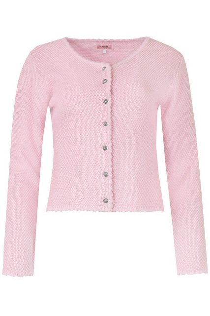 MarJo Trachtenjacke Trachten Strickjacke - VILSECK II - pinie, puderrosa günstig online kaufen