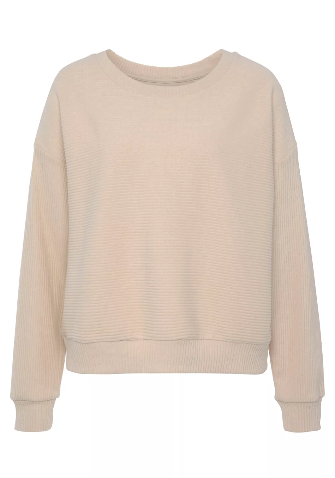s.Oliver Sweatshirt, aus Ripp-Qualität mit überschnittenen Schultern, Loung günstig online kaufen