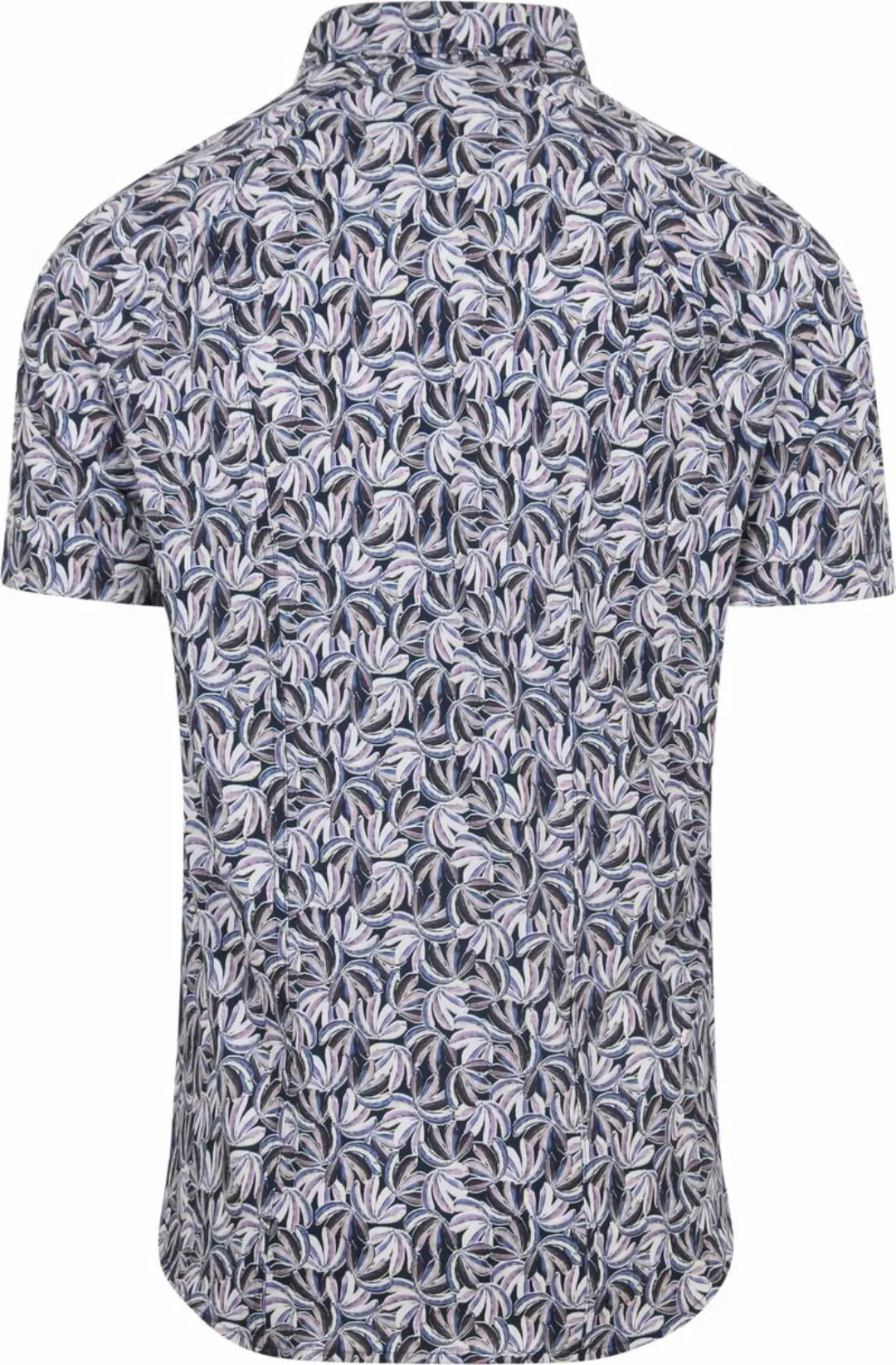 Desoto Short Sleeve Jersey Hemd Blumenmuster Lila - Größe 3XL günstig online kaufen