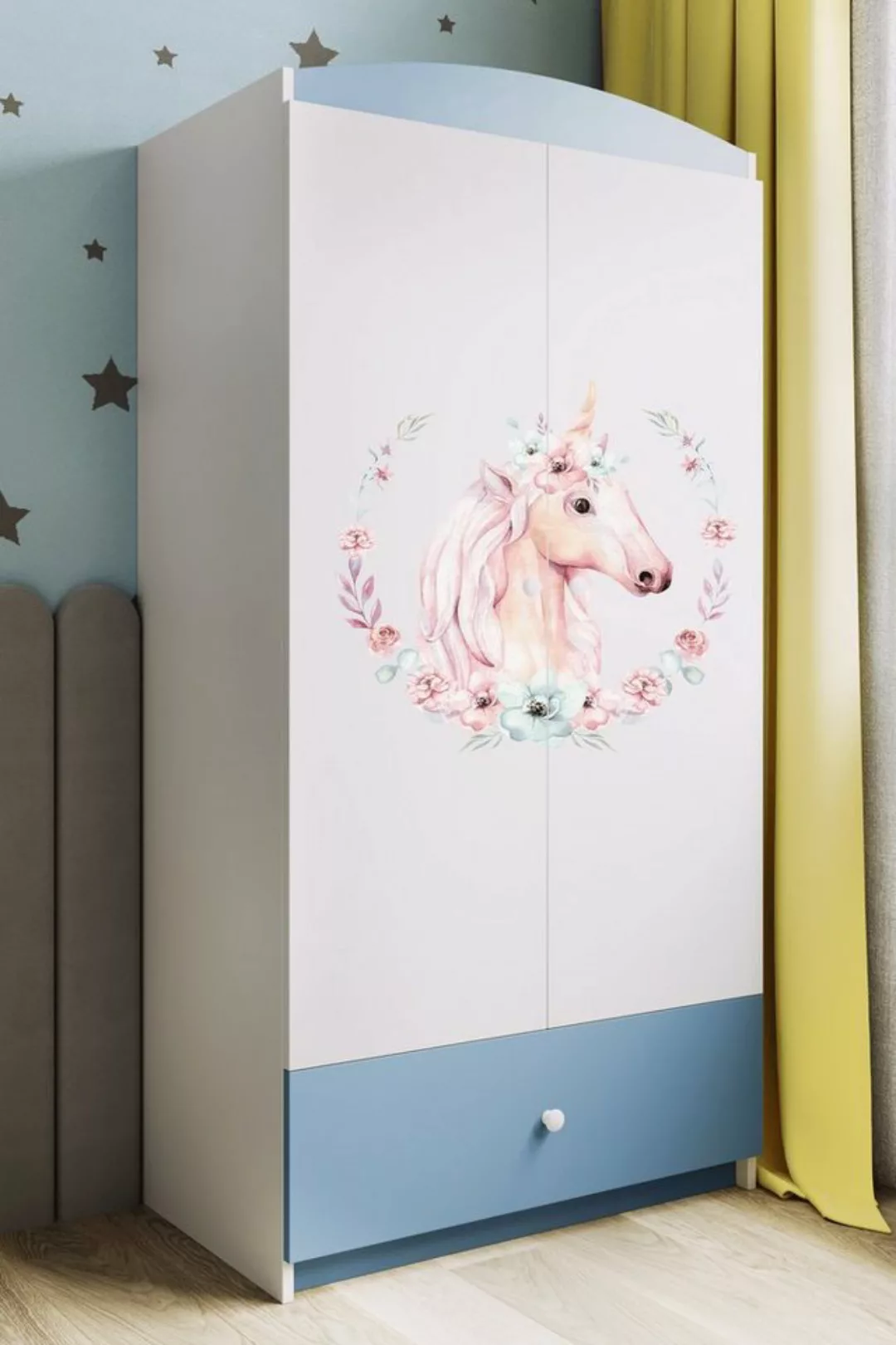 Bjird Kinderkleiderschrank Kleiderschrank Babydreams (4 Einlegeböden und Sc günstig online kaufen