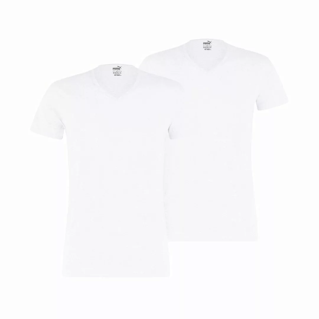 Puma 2-er Set V-Neck T-Shirts Weiß günstig online kaufen