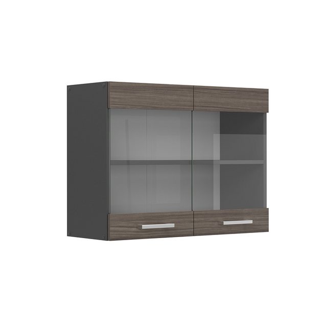 Vicco Glashängeschrank R-Line, Edelgrau/Anthrazit, 80 cm günstig online kaufen