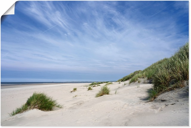 Artland Poster »Strandlandschaft auf Baltrum«, Strandbilder, (1 St.), als A günstig online kaufen