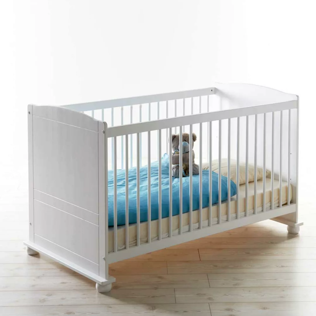 Babybett in Weiß inklusive Rollrost günstig online kaufen