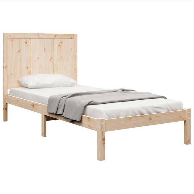 vidaXL Bett Massivholzbett ohne Matratze 75x190 cm Kiefernholz günstig online kaufen