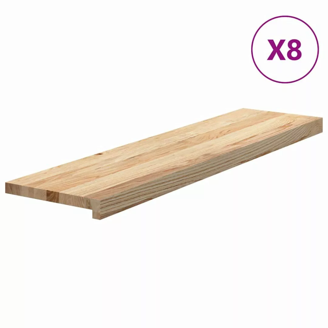 vidaXL Stufenmatte Treppenstufen 8 Stk. Unbehandelt günstig online kaufen