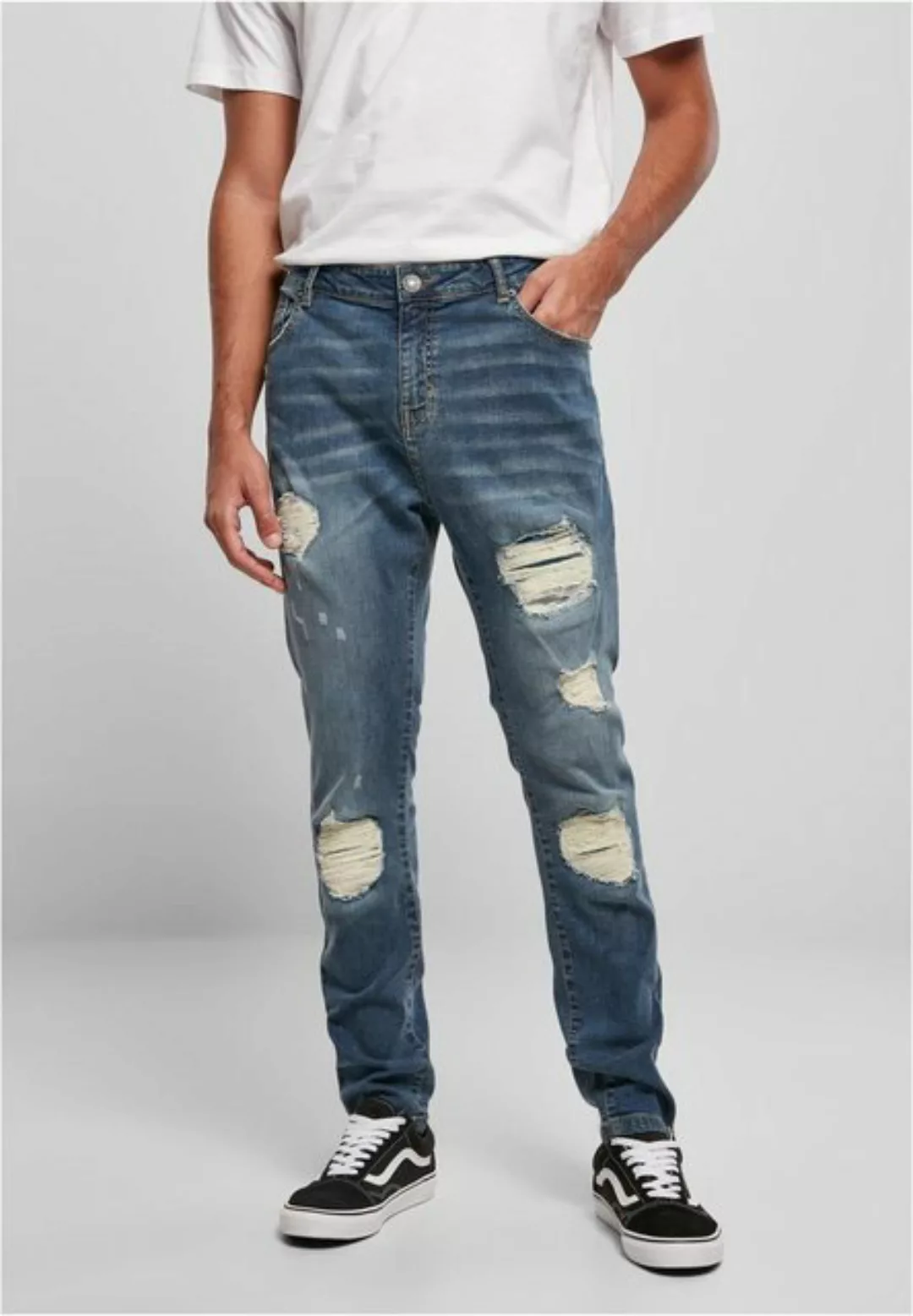 URBAN CLASSICS Bequeme Jeans Urban Classics Herren Heavy Destroyed Slim Fit günstig online kaufen