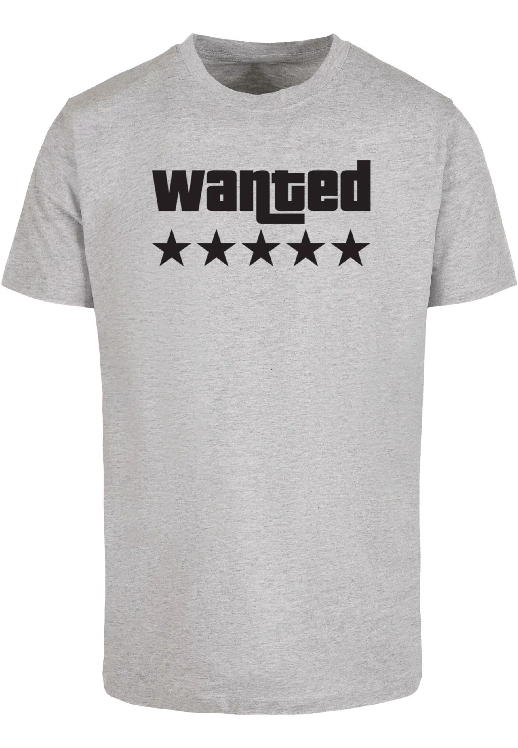 Merchcode T-Shirt "Merchcode Herren Wanted T-Shirt Round Neck" günstig online kaufen