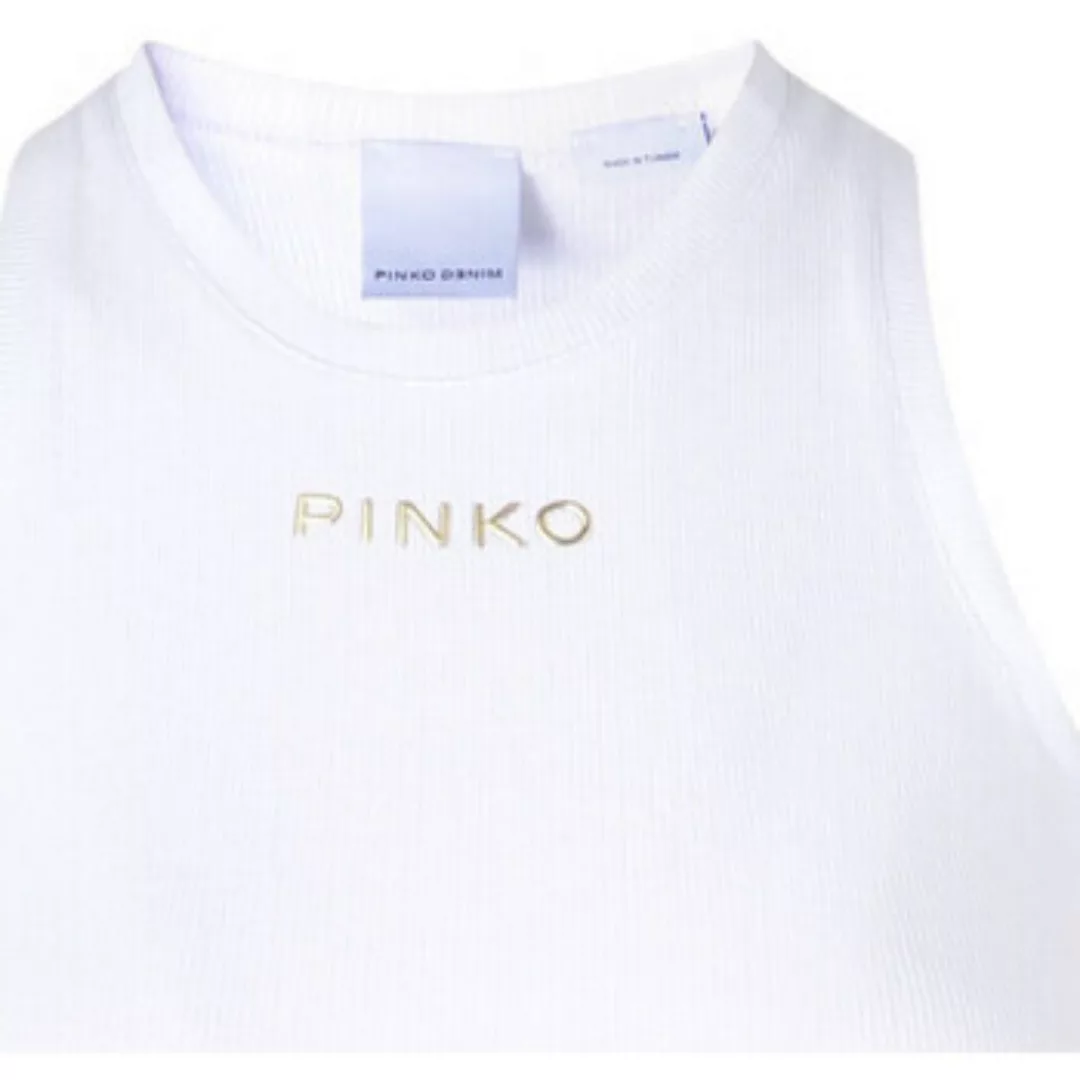 Pinko  T-Shirts & Poloshirts Oberteil gerippt weiß günstig online kaufen