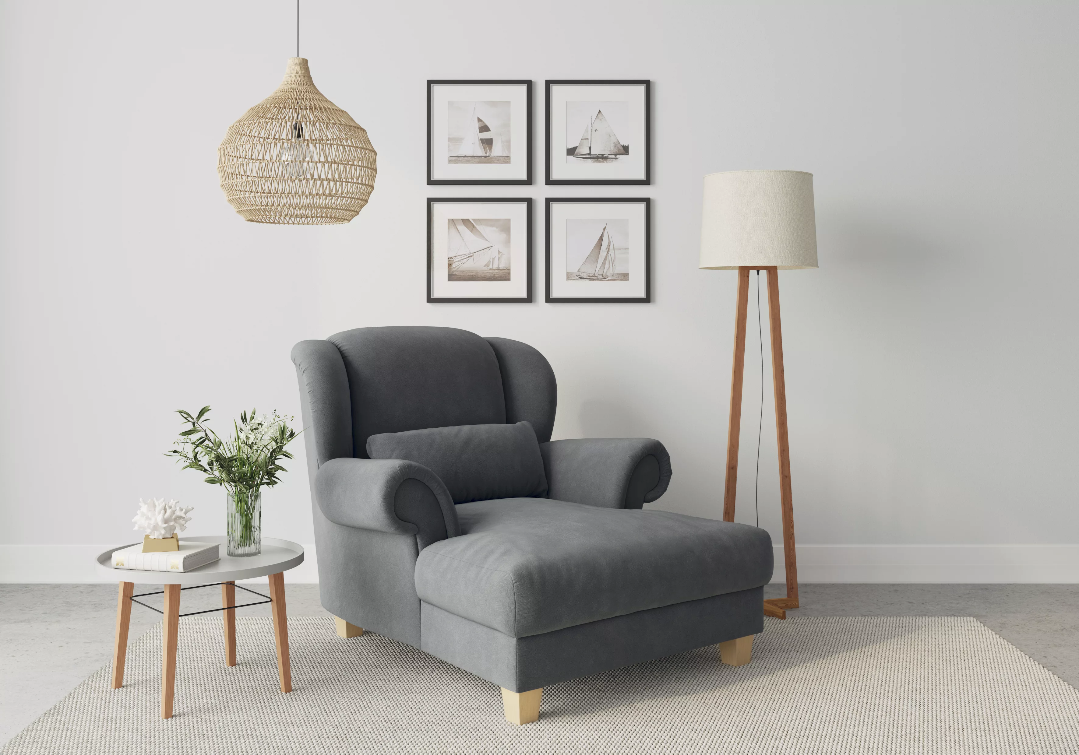 Home affaire Loveseat »Loveseat Queenie«, (1 St.), mit softem, weichem Sitz günstig online kaufen