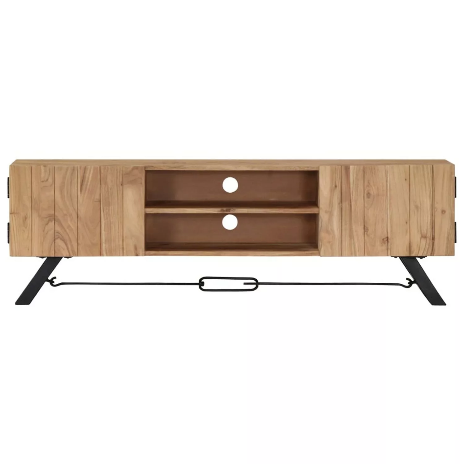 vidaXL TV-Schrank TV-Schrank 140 x 30 x 45 cm Massivholz Akazie Lowboard günstig online kaufen