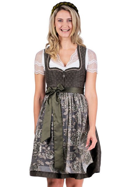 MarJo Dirndl Midi Dirndl 2tlg. - AMPFING - waldgrün günstig online kaufen