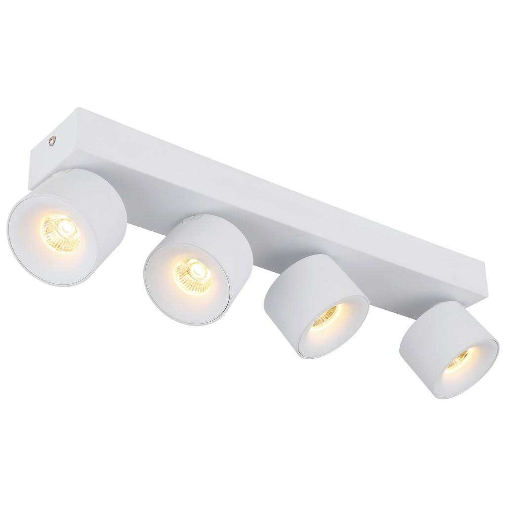 GLOBO LED-Spot weiß Aluminium Metall B/H/T: ca. 7,2x12x45,5 cm 4 Brennstell günstig online kaufen