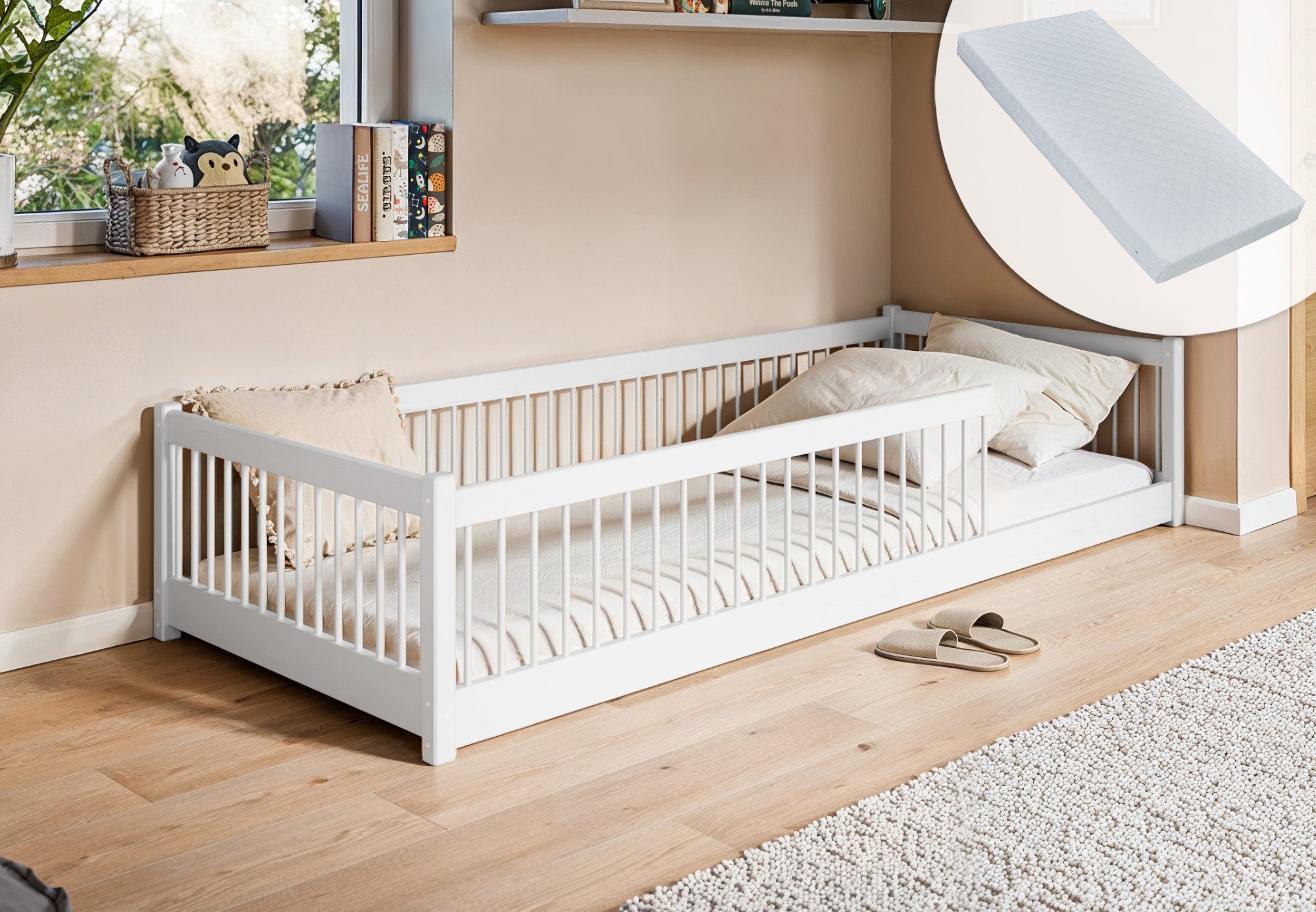 Kids Collective Kinderbett Bodenbett Bett mit günstig online kaufen