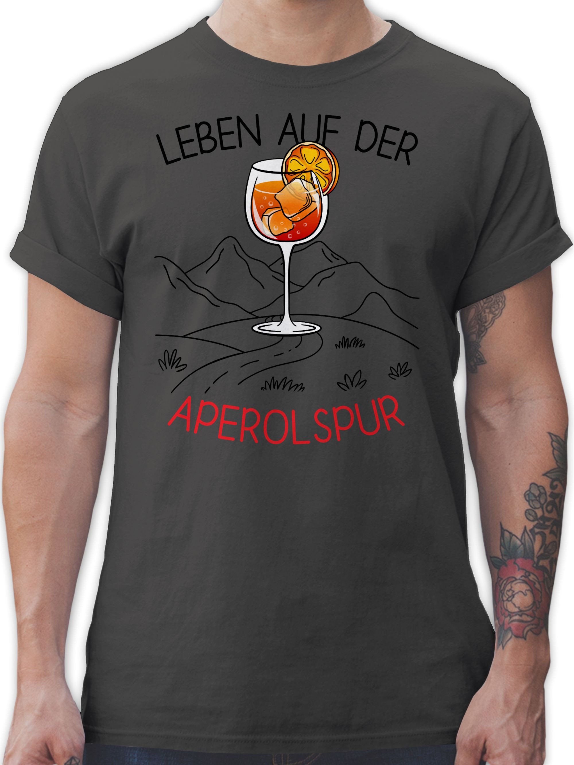 Shirtracer T-Shirt Leben auf der Aperolspur, günstig online kaufen