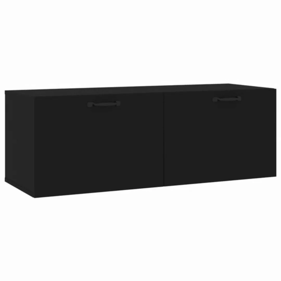 vidaXL Hängeschrank Hängeschrank Wandschrank Schwarz 100x36,5x35 cm Spanpla günstig online kaufen