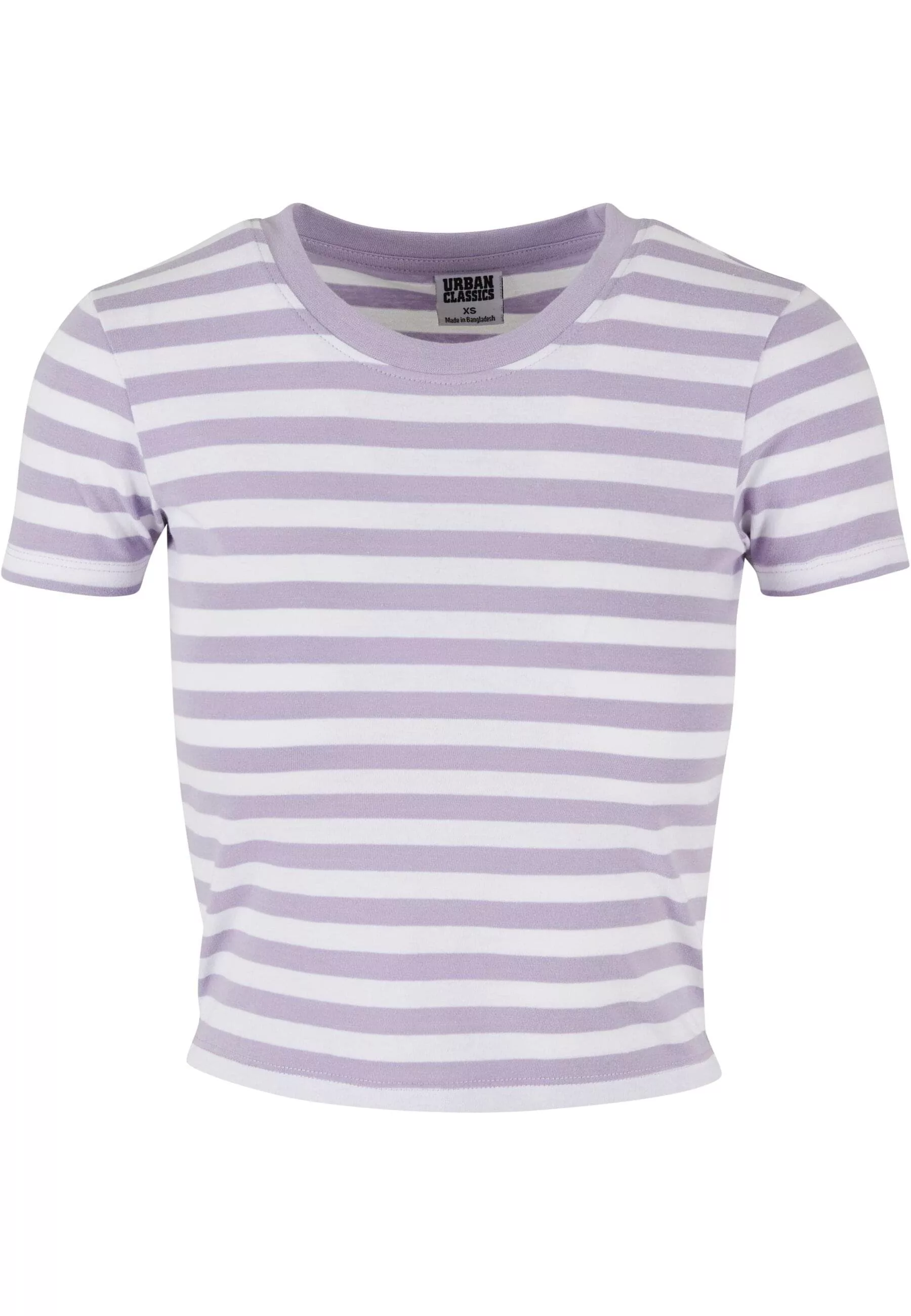 URBAN CLASSICS T-Shirt "Urban Classics Damen Ladies Short Striped Tee", (1 günstig online kaufen