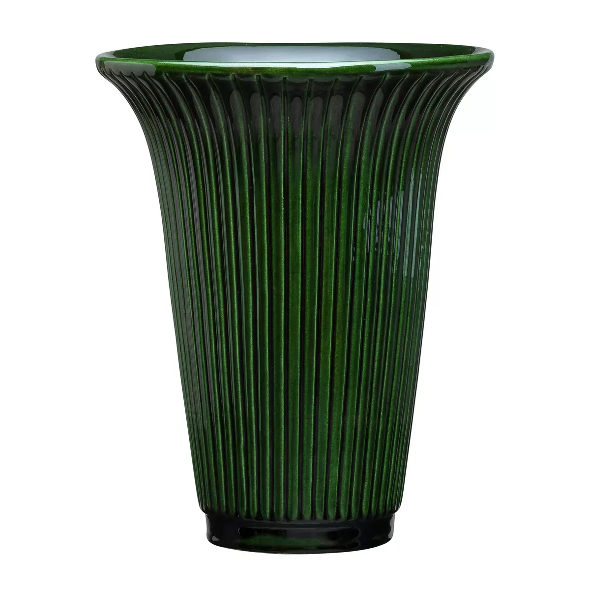 Daisy Vase glasiert Ø20cm grün günstig online kaufen
