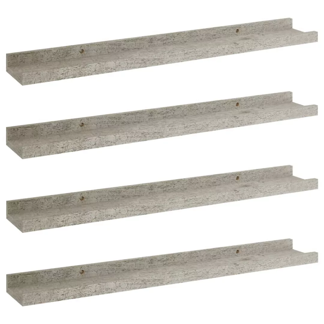 Wandregale 4 Stk. Betongrau 60x9x3 Cm günstig online kaufen