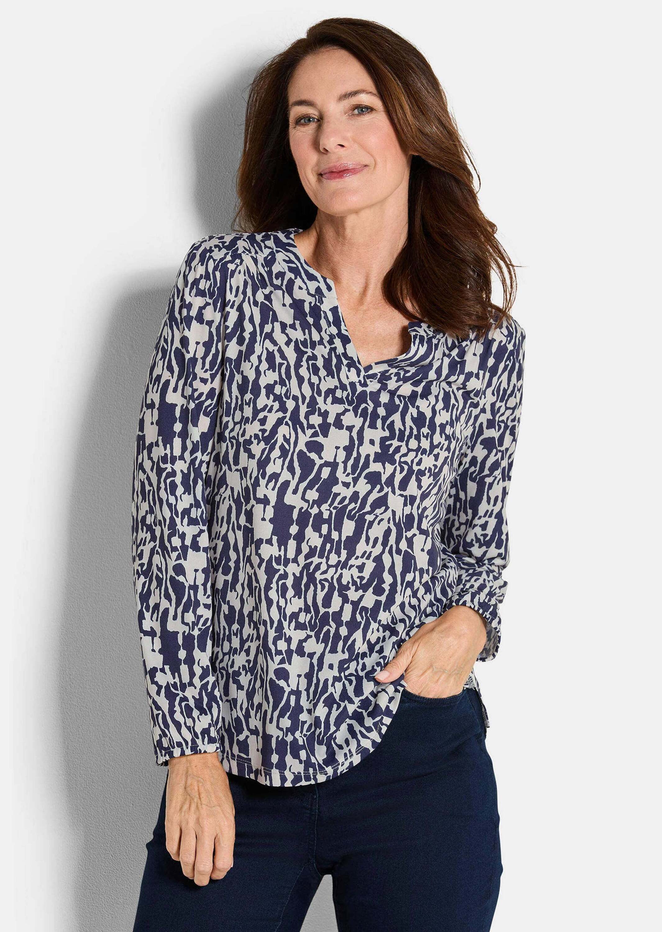 GOLDNER Kurzarmbluse Blusenshirt in femininer Form günstig online kaufen