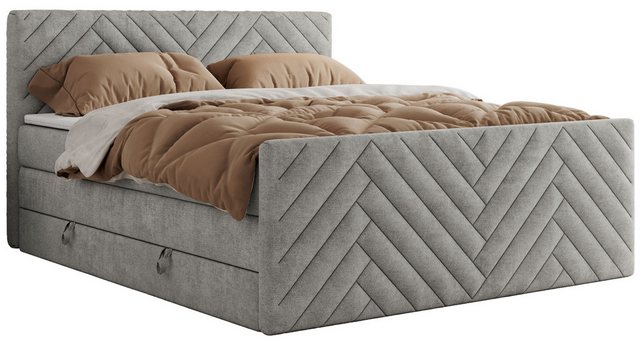 MKS MÖBEL Boxspringbett PARIS KING DUO (Packung, Set, Zwei Bettkästen, Topp günstig online kaufen