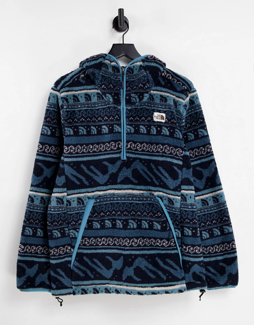 The North Face – Campshire – Kapuzenpullover mit Print in Marineblau günstig online kaufen