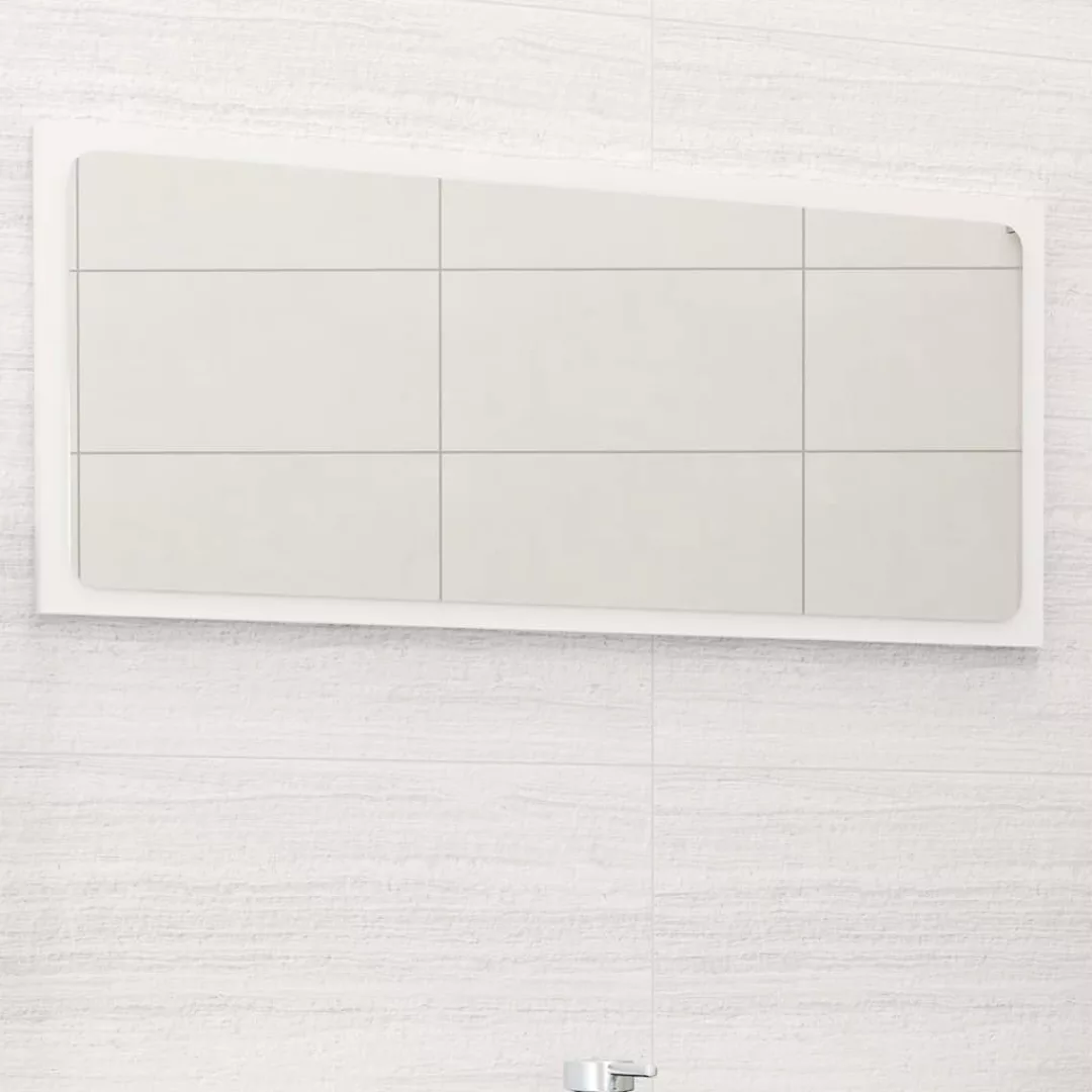Badspiegel Hochglanz-weiß 80x1,5x37 Cm Spanplatte günstig online kaufen