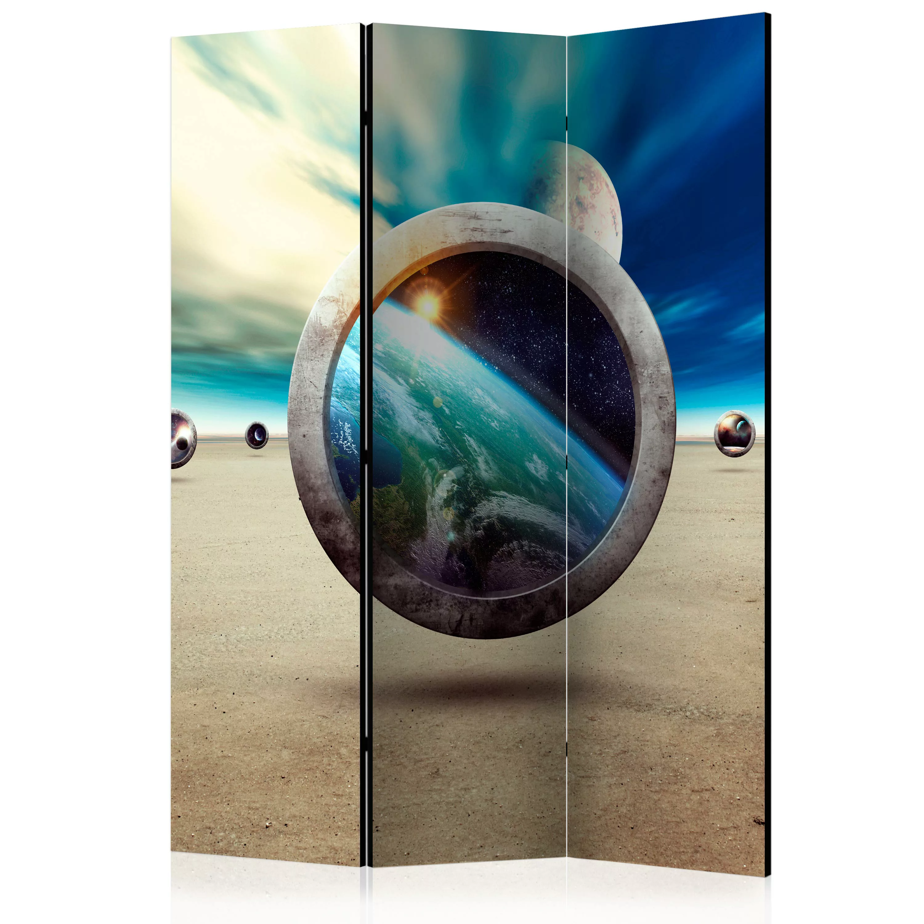 3-teiliges Paravent - Planet Walk [room Dividers] günstig online kaufen