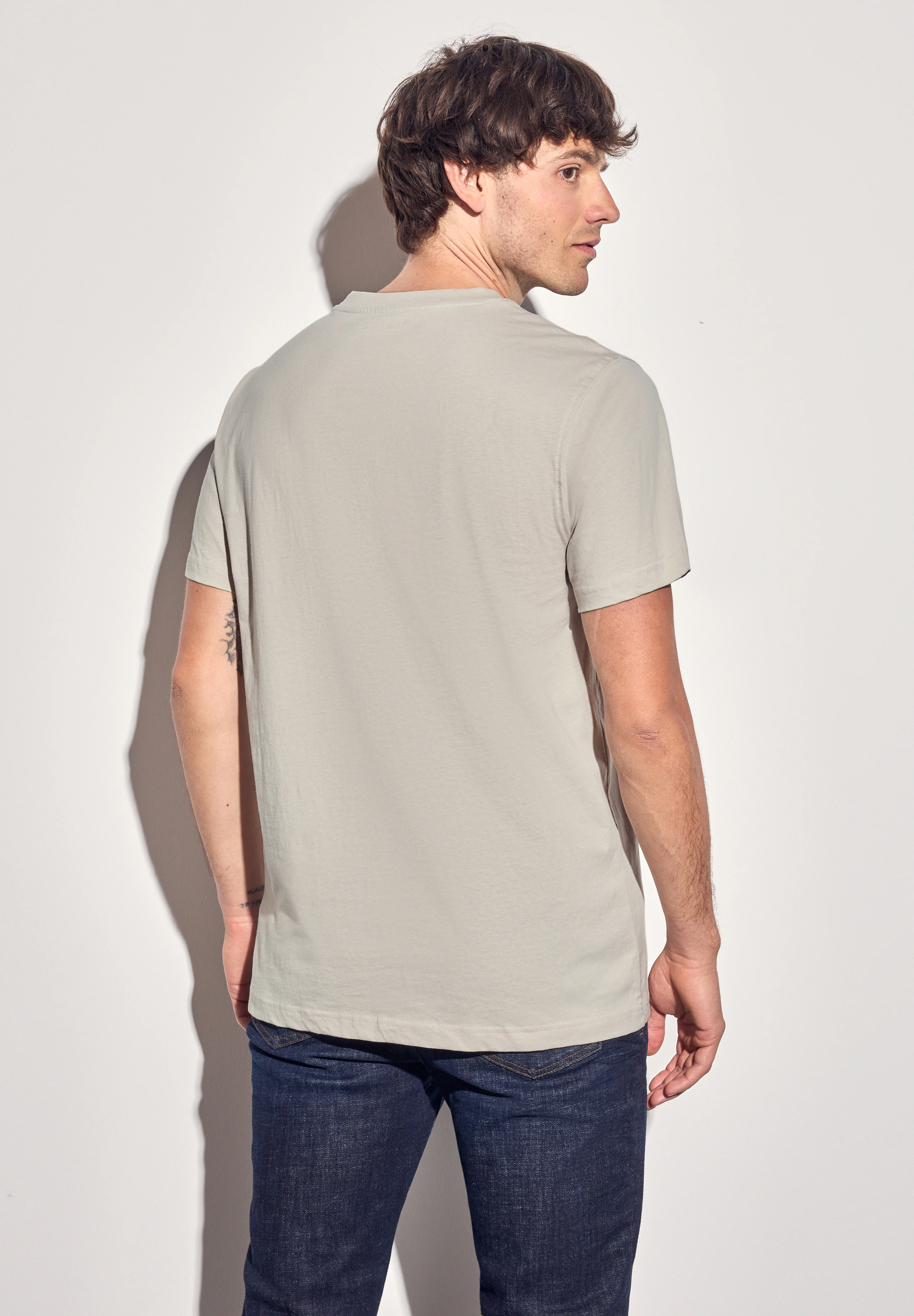 STREET ONE MEN T-Shirt, mit Rundhalsausschnitt günstig online kaufen
